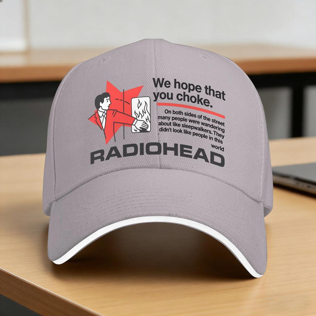 Лето 1994 Radiohead Группа Ok Бейсболка K-pop Рок Y2K Милый Дизайн Солнце Тракер Кепка Женская Мужская Высокое Качество Бейсболки