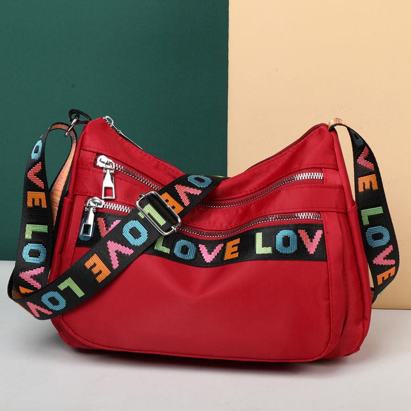 Досуг Водонепроницаемая нейлоновая сумка через плечо Холщовая сумка для мам Сумка через плечо Дорожная сумка из ткани Оксфорд