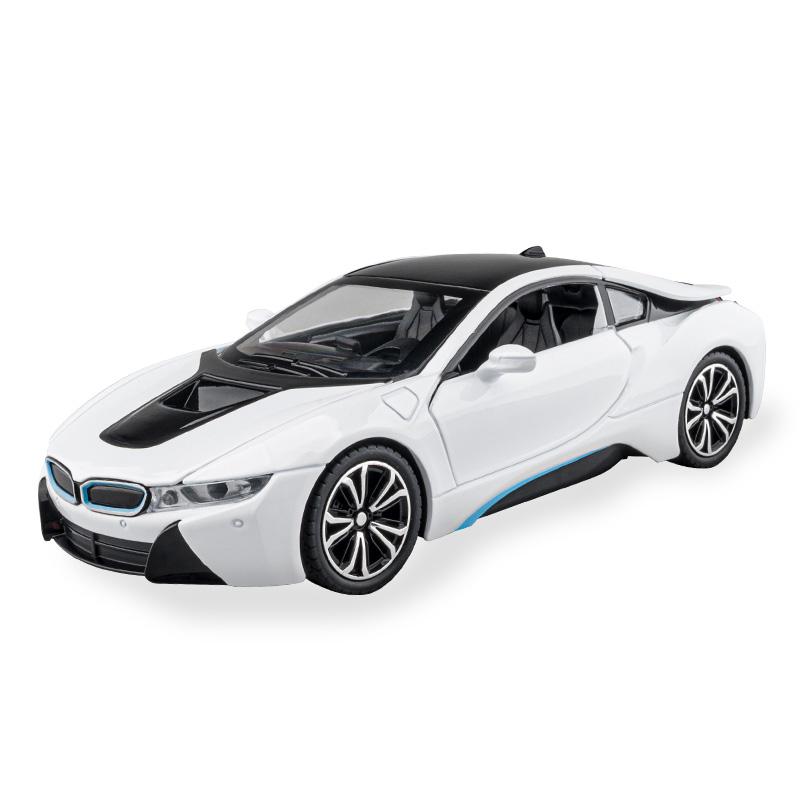 AAXS1 1:22 i8 Спортивный Автомобиль Сплав Литье под Давлением Модель Машинки Коллекция Транспортных Средств Симуляция Звук и Свет Игрушки Машина Детские Подарки на День Рождения