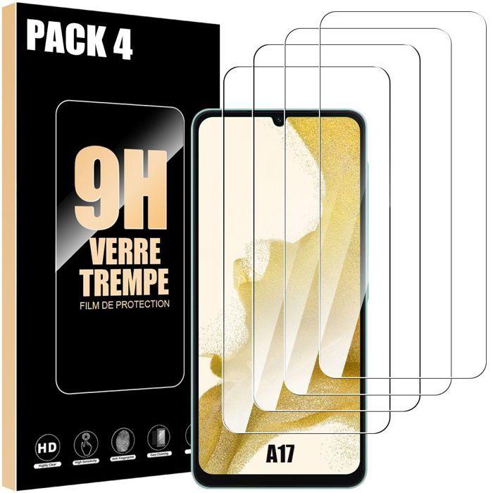 Film de protection en verre trempé - BOOLING - Compatible Samsung Galaxy A17 - 4 pièces - Résistant aux rayures - Antichoc