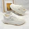 Platform Women's Shoes Spring Board Shoes 2024 New Autumn Platform Casual Versatile White Shoes Original Niche Shoes