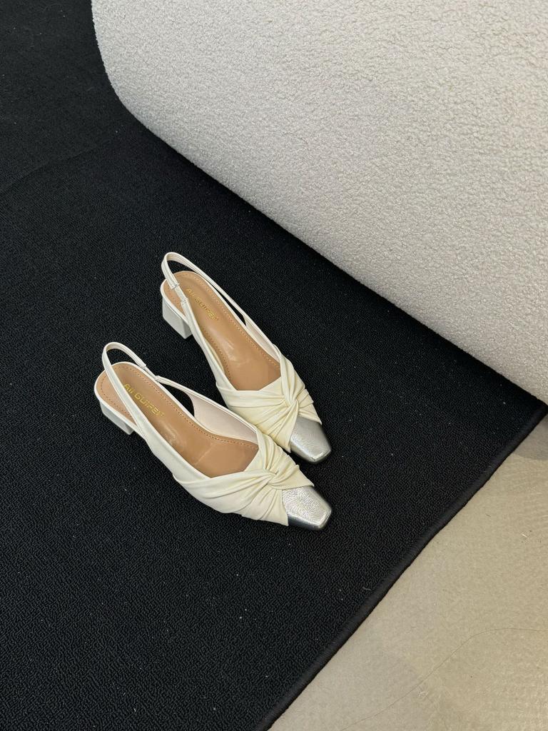 Французские босоножки премиум-класса Bag Head Туфли Fairy Shoes Кожаные вечерние туфли на высоком каблуке