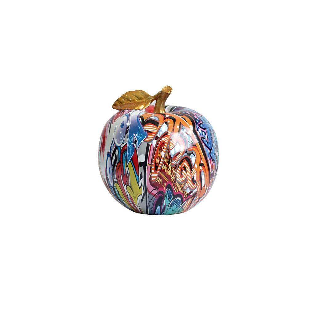 Colorful Printed Apples, Creative Ornaments, Personalized Home Art Decorations For Fruit Living Room Bookshelves.