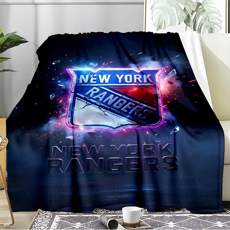 New York Crest Blanket Flannel Throw for Sofa, Indoor, Camping, Living Room, Office, Chair, And Bed Soft Birthday Gift