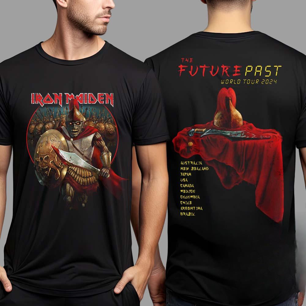 2026 Best Ir Madien The Retro-style Band T-shirt Is 100% Pure Cotton Printed High-end Luxury Is for Both Men and Women Top Y2k