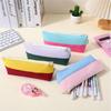 Boat-Shaped Colorblock Pencil Case Large-Capacity Pen Bag  Student Gift