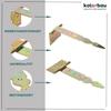 Charnière en T Décorative 200 mm Galvanisé Jaune - KOTARBAU®
