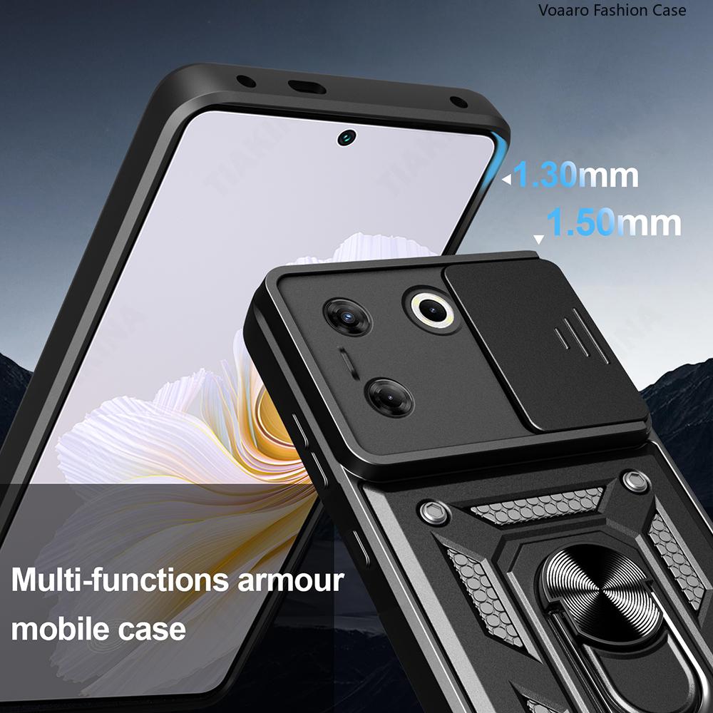 Чехол-книжка Slide Lens Armor для Tecno Camon 20 Pro 5G Чехол с магнитной вращающейся подставкой-кольцом для Tecno Camon 20 Pro 5G