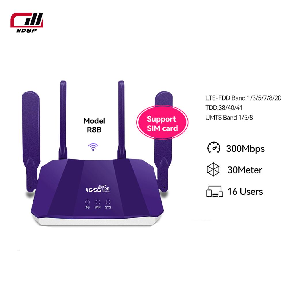 Высокоскоростной маршрутизатор NDUP R8B 4G/5G — слот для SIM-карты, поддержка всех сетей, подключение до 32 устройств, простая настройка!