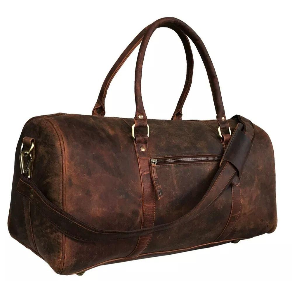 Мужская спортивная сумка Buffalo Vintage Handmade Overnight Duffel Bag - Natural Brown