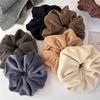 New Winter Soft Plush Large Hair Scrunchies Headband for Women Girl Fashion Simple Versatile Hair Rope Tie Ponytail Rubber Bands