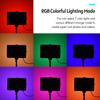 LED Studio Light, RGB Video Light Kit 10 Levels Brightness Dimmable USB LED Video Lighting Kit with Extendable Tripod for Video Recording, Game Stream