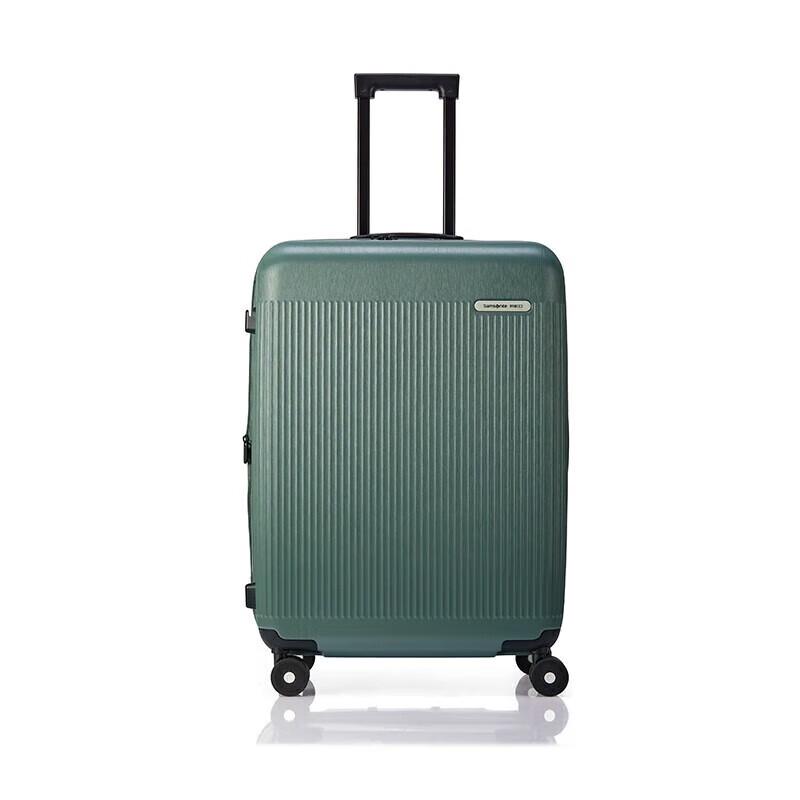 Чемодан Samsonite NZ2 на 4 колесах, жесткий, с вертикальной полоской, из поликарбоната