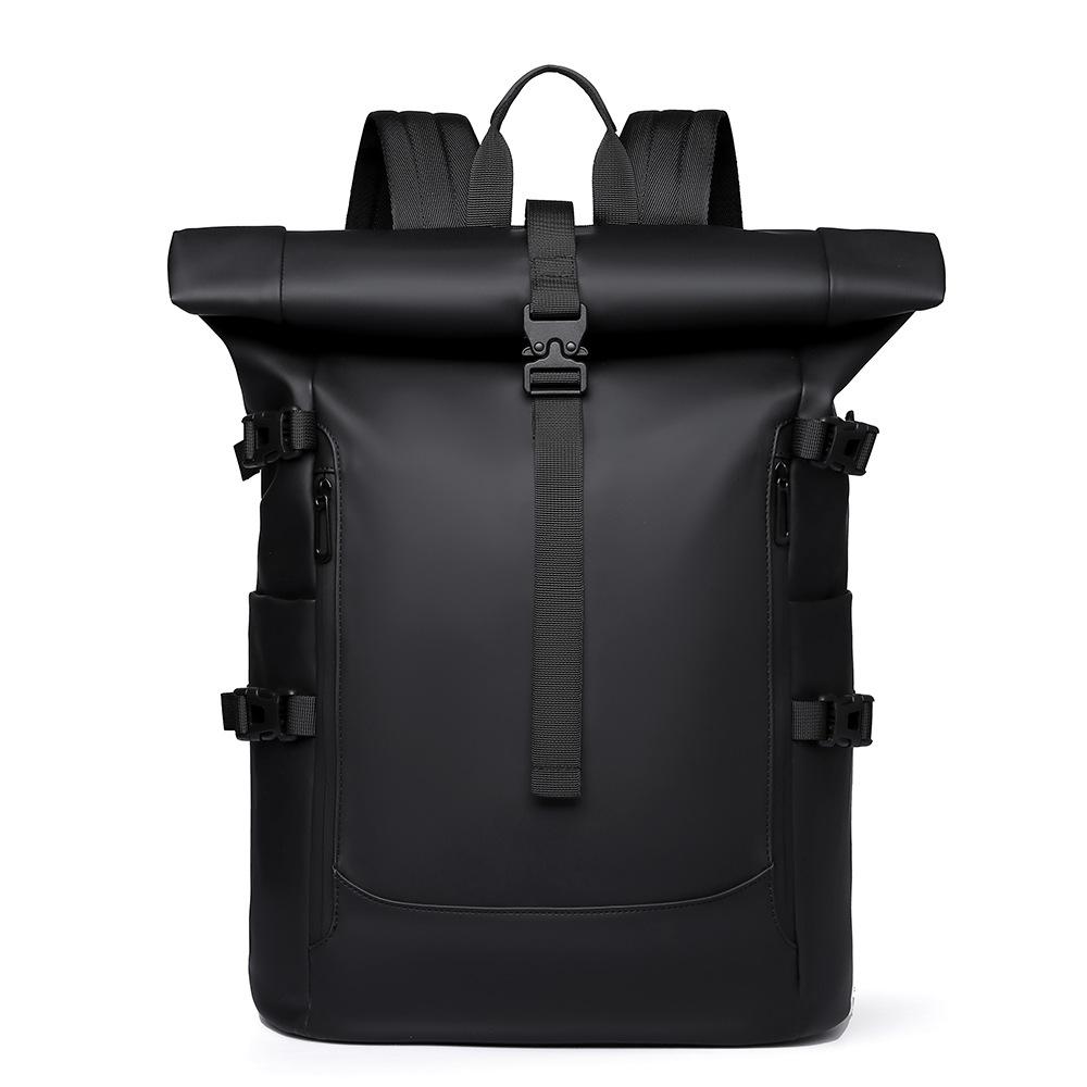 Shoulder Bag Men's Senior Sense of Business Computer Outdoor Leisure Rolled Edge Travel Backpack Fashion Commuting