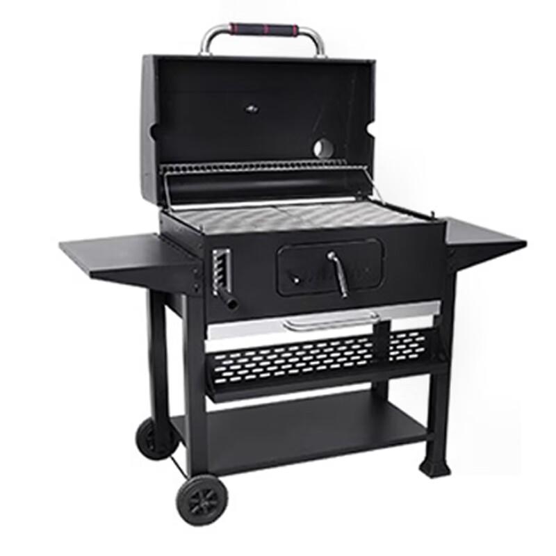 Outdoor Charcoal BBQ Grill & Smoker