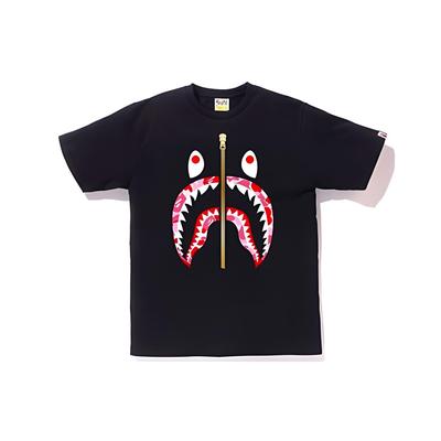 Bape A Bathing Ape Худи на молнии с лицом акулы 'Черно-красный' Унисекс BAPE19SS-011