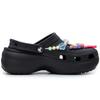 Crocs Classic Platform Clog Sweet Party Cute and Easy To Match Hole Shoes Women's Black