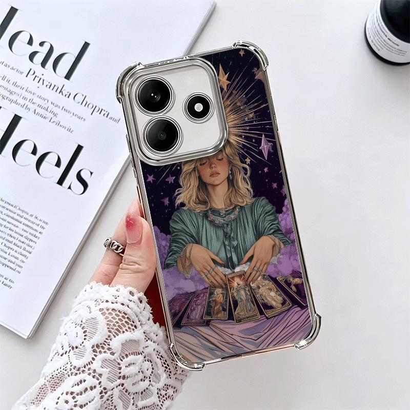 Мягкий чехол для телефона с картой Таро «Ведьма» для Xiaomi Redmi Note 14 15 Pro Plus 13 12 11S 11T 5G 10 9S 9 Покрытие Защита от падения Fundas