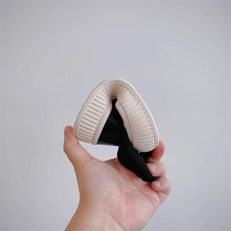 Новые осенние детские ботинки, обувь для девочек, вязаные иностранные носки, ботинки, удобные нескользящие одинарные ботинки для мальчиков,