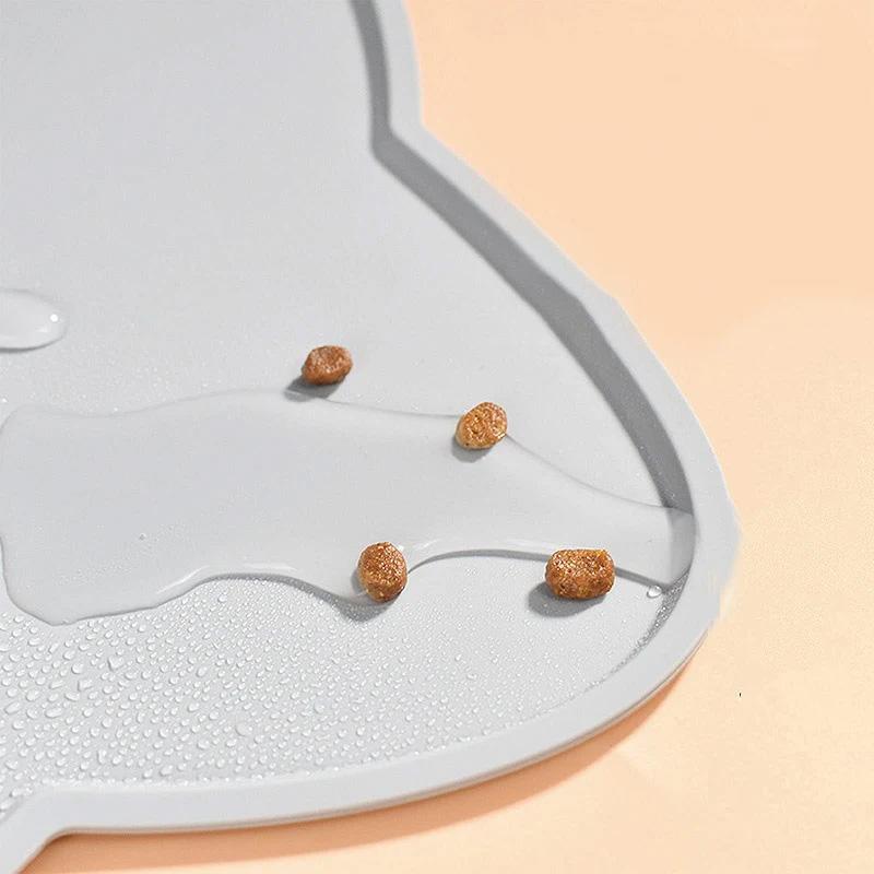 Силиконовый коврик для домашних животных, кормушка для домашних животных, водонепроницаемая миска для собак и кошек, коврик для еды, поднос для кормушки для щенков, подушка для воды, подставка для столовых приборов