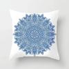 Blue White Porcelain Print Cushions Case Bohemian Style Mandala Geometry Pillows Case Modern Fashion Sofa Chairs Throw Pillows
