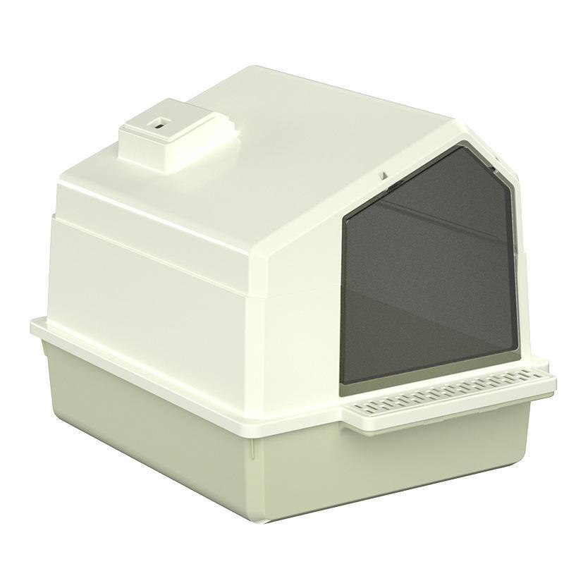 Большой закрытый туалет со съемной дверцей для кошек и собак