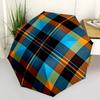 1pc Tartan Plaid Automatic Umbrella - Automatic Opening And Closing, Sturdy Iron Frame, Formal Occasions yy251018236