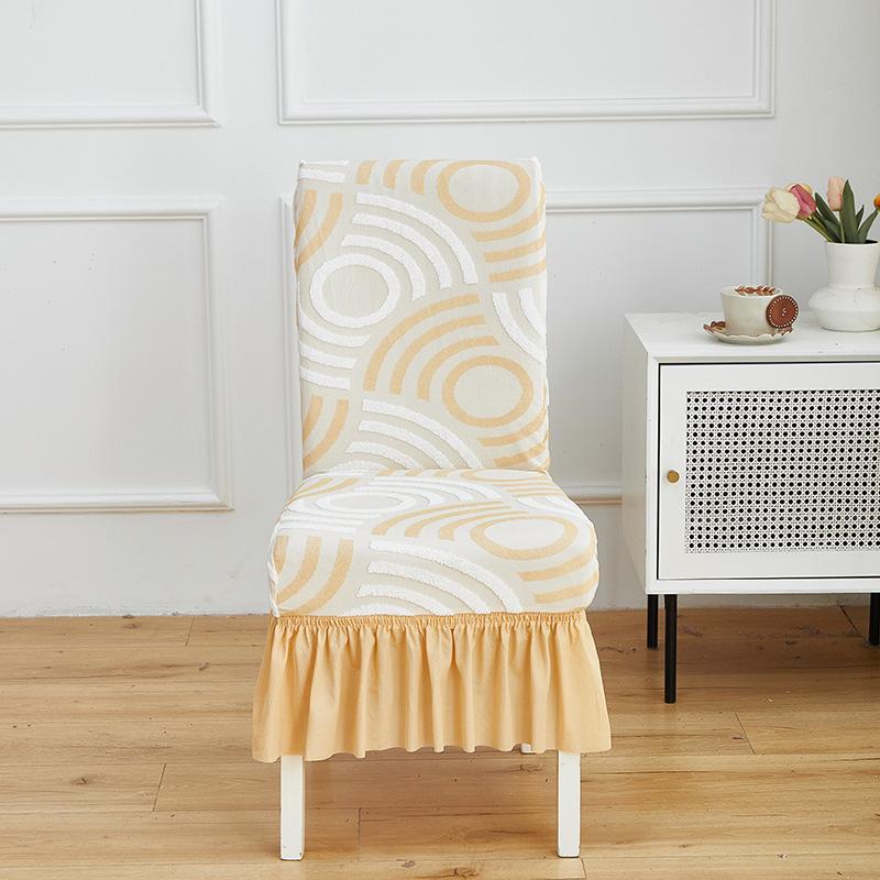 Thickened Jacquard Household Dining Chair Cover The Same Chair Cover in Hotels Backrest Cushion Integrated Stool Cover