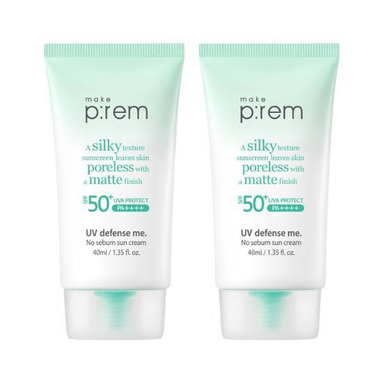 Make Prem UV Defense Me No Sebum Sun Cream 40ml+40ml