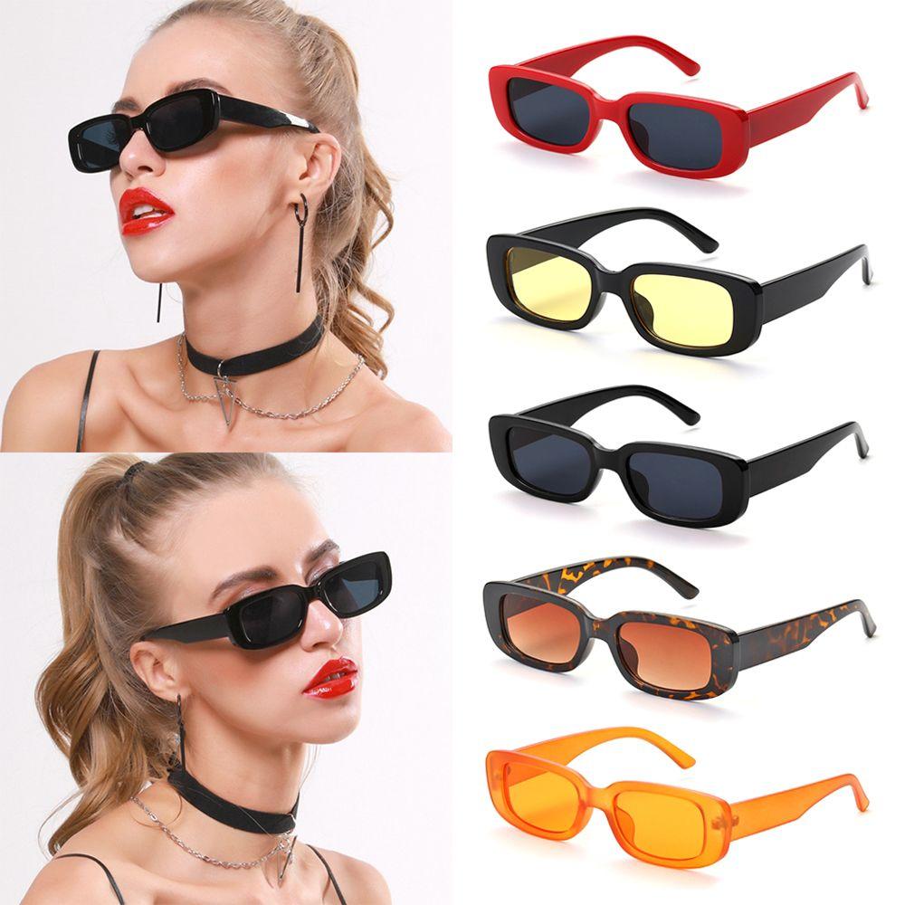 Travel Small Rectangle Square Frame Eyewear Women Sunglasses Eyeglasses Sun Glasses