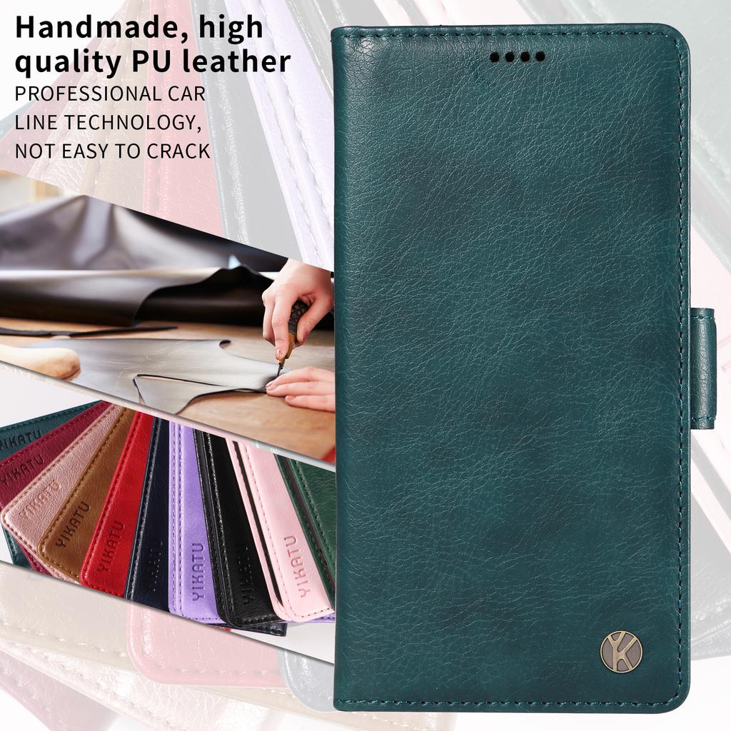 For Motorola Moto G86 5G Case YIKATU YK-007 Litchi Texture PU Leather Wallet Phone Cover