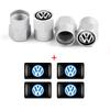 Car Interior Epoxy Logo Sticker Metal Wheel Tire Valve Cover For Volkswagen GTI Golf R Passat CC Lavida Sagitar Scirocco Tiguan