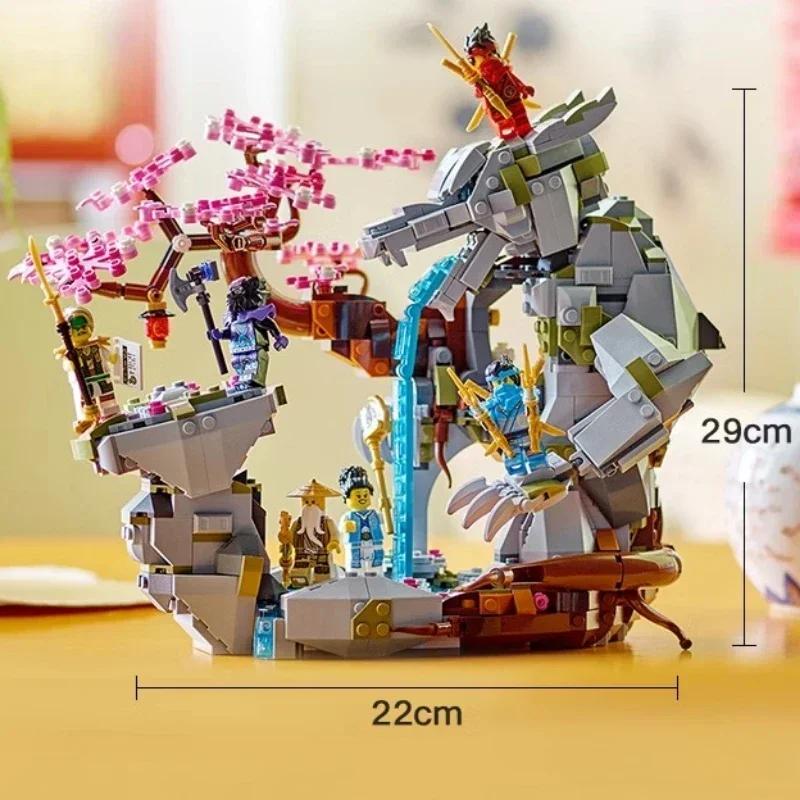 1200 шт. Moc Dragon Stone Shrine Модель Строительные Блоки Игрушки Подходит 71819 Подарок На День Рождения