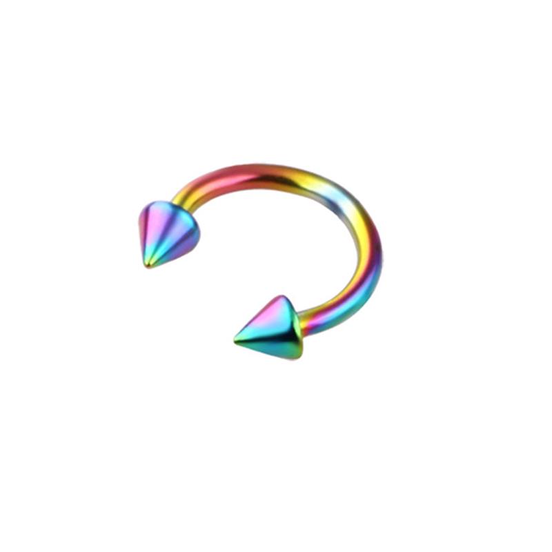 U-образное унисекс кольцо в носу поддельная мода в стиле панк обруч из нержавеющей стали кольца для перегородки украшения для тела поддельные кольцо в носу аксессуары для пирсинга носа