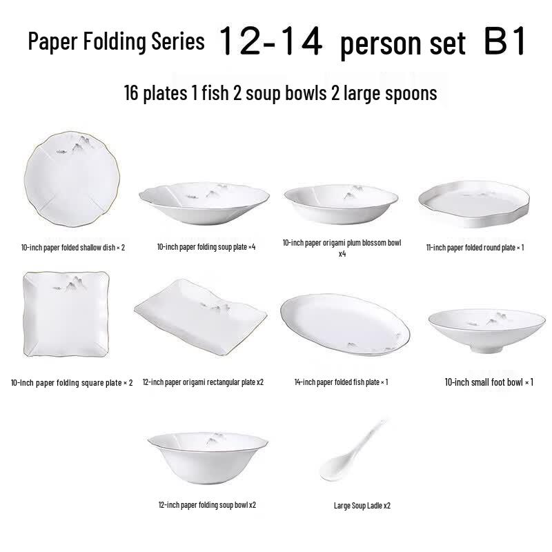Luxury Bone China Tableware Dining Set