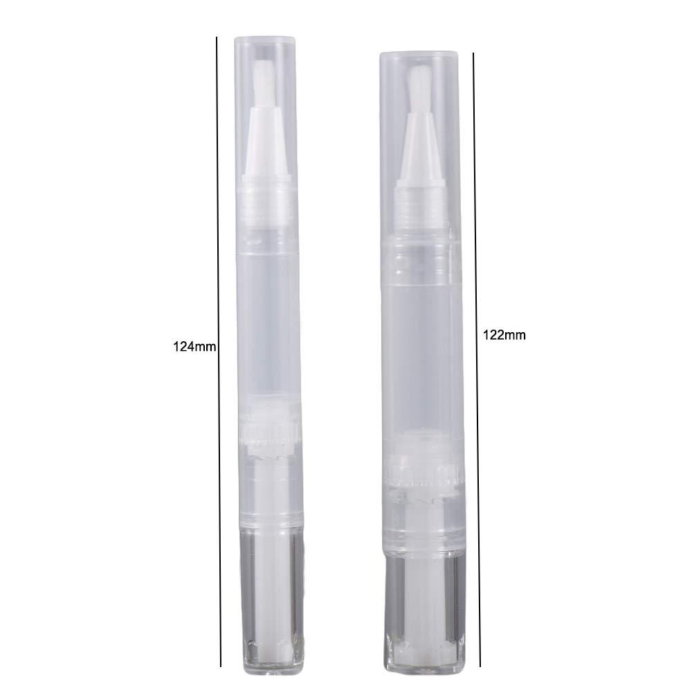 Прозрачная поворотная ручка, пустая ручка для масла для ногтей, дорожный косметический контейнер, вращающаяся вакуумная ручка для переупаковки