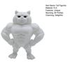Статуэтка Мускулистый Кот, 3D-печатная стоячая фигурка мускулистого кота, Забавная причудливая фигурка котенка, Настольное украшение для гостиной, спальни, офисного стола, шкафа