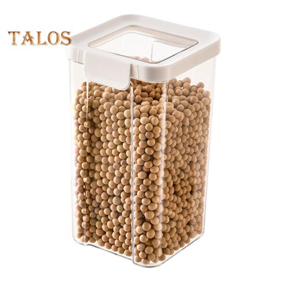 Банка для хранения продуктов питания, штабелируемая организация кладовой, экономия места, герметичная сухая еда, закуски, контейнер для хранения муки, кухонные принадлежности