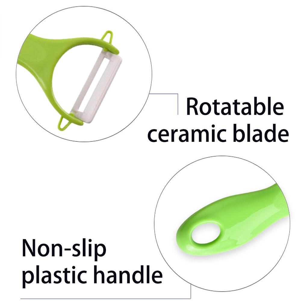 1PCS Ceramic Peeler 5 Color Vegetable Fruit Peeler Kitchen Potato Carrot Cucumber Peeler Peeling Kitchen Gadgets Kid Toy