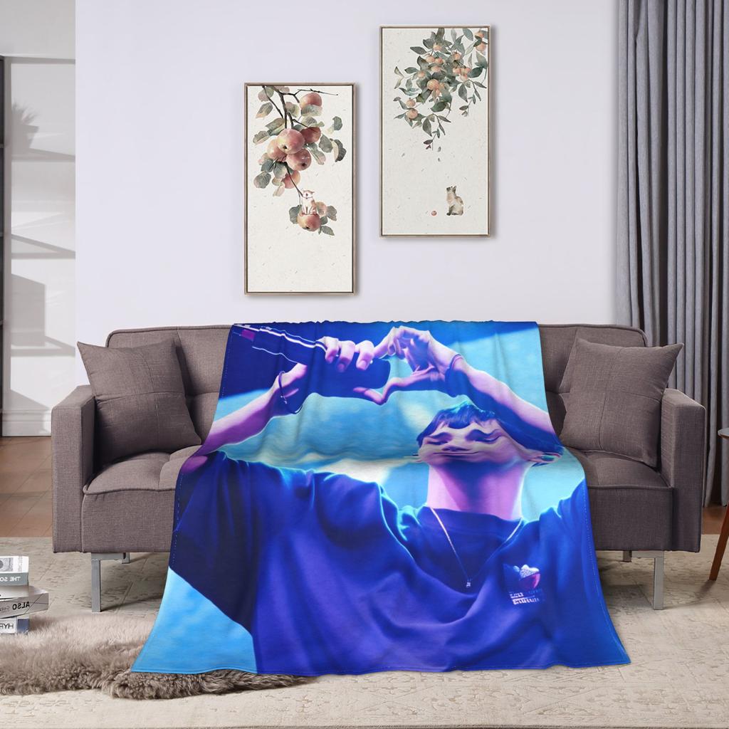 Rapper Milo J 111 Warm Soft Blankets Camping Plush Bedding Throws Print Couch Bed Flannel Bedspread Sofa Bed Cover