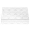 Rectangle Clear Plastic Jewelry Beads Storage Box W 12 Round Bottle Container Tiny Jars (15g)