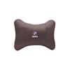 M logo Car Valve Cap Auto Seat Headrest Leather Neck Pillow Head Support For BMW X1 X2 X3 X5 X4 X6 X7 iX3 F20 F10 F07 E70 E46 FY6