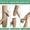 50 Pcs Seeds Starter Pots Biodegradable Plant Nursery Pots Garden Organic Planter