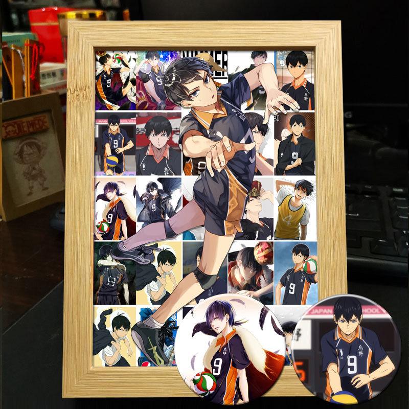 Хайкю!! Украшение фоторамки: Кагеяма Тобио и Хината Шоё - Готовая фоторамка-дисплей в подарок