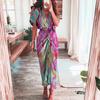 2025 Spring New Women's Dress, Temperament Fashion Printed Long Dress Shirt Dress Women