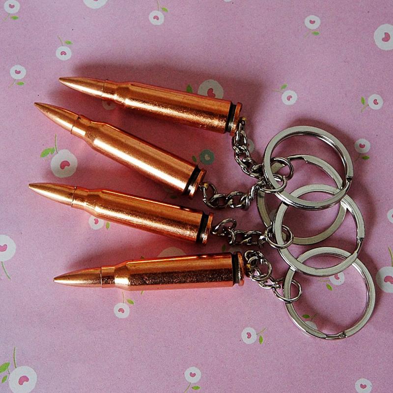 Автомобильный брелок для ключей Мужчины Женщины Брелок в форме пули Пара Любителей Брелок