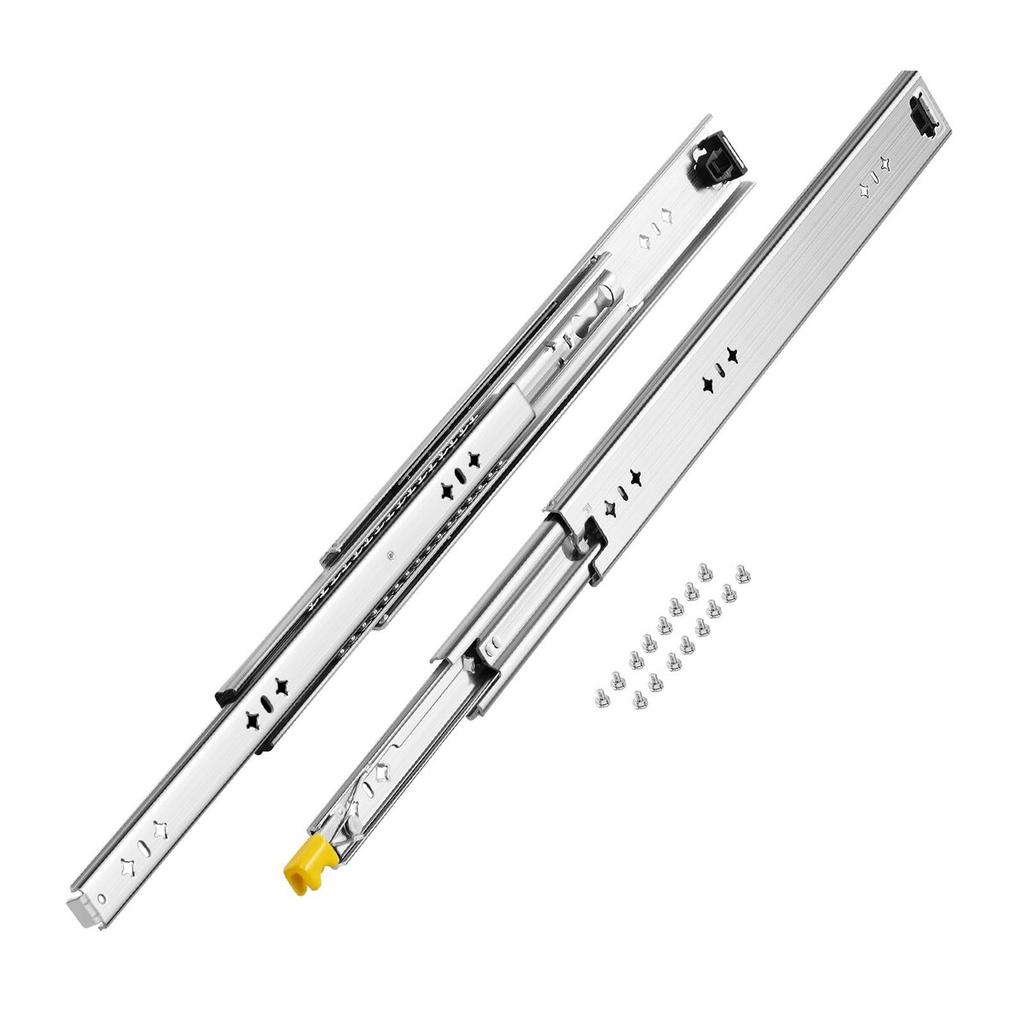 1 Pair 16-60 in Soft-Close Drawer Slides Ball Bearing Full Extension