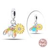 925 Silver Chameleon Beads Firefly Charms for DIY Jewelry Making Women Bracelet Gift 100% 