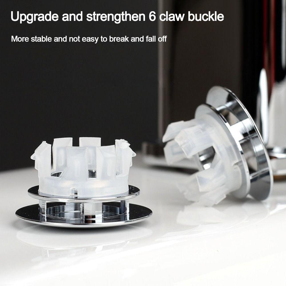 Copper Sink Overflow Covers Round Sink Hole Cover Wash Basin Overflow Ring Plug  Kitchen Bathroom