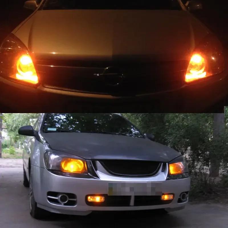 1 пара автомобильных светодиодных сигнальных ламп T10 12 В, оранжевый/янтарный свет, габаритные огни/стояночные огни/городские огни, светодиодная лампа T10 168 194 2825 W5W 19SMD